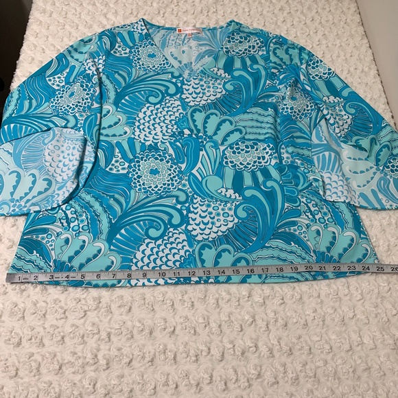 Jude Connally Daniella Jude Cloth Top in Enchanted Sea Sz XL - Picture 12 of 12